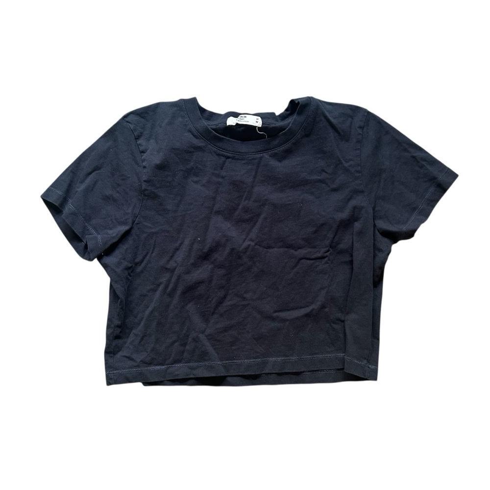 Navy Blue Cotton On Crop Tee